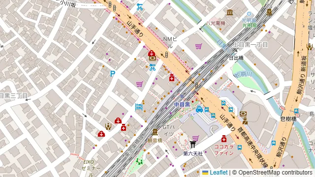 NAKAMEGURO TERRACE(中目黒テラス)の周辺地図