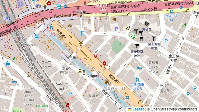 nurikabe cafe SSS(エスリー) 渋谷の周辺地図