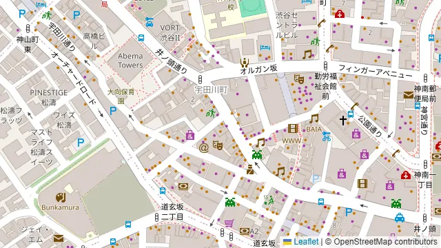 韓国料理 ホンデポチャ 渋谷店の周辺地図