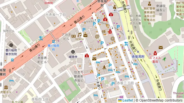 Darts UP（ダーツ アップ）赤坂見附店の周辺地図
